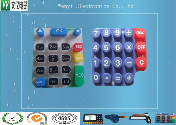 실크스크린 인쇄 실리콘 고무 키보드