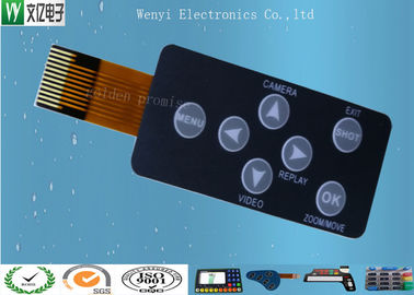 V150 고운 조직 오버레이와 엄격한 FPC 회로 Pcb 멤 브레인 키보드